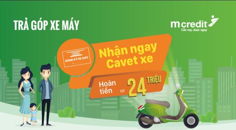 Lãi suất vay theo cavet xe của Mcredit