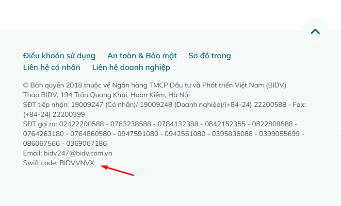 Mã swift code ngân hàng BIDV là gì