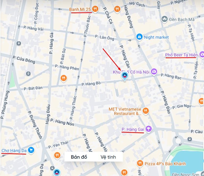 Địa chỉ và giờ làm việc Phòng giao dịch Vietinbank Hoàn Kiếm